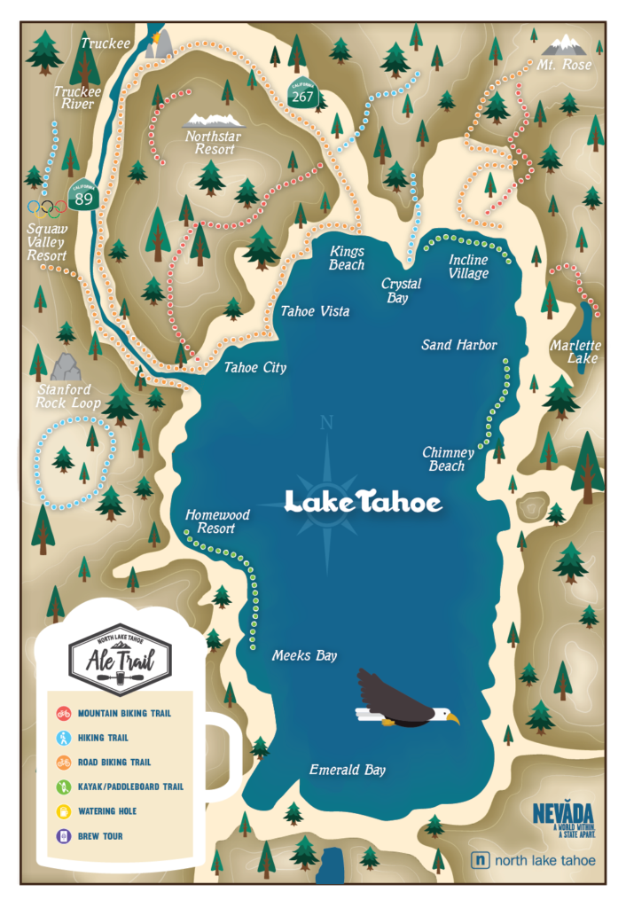 Tahoe Ale Trail Map 